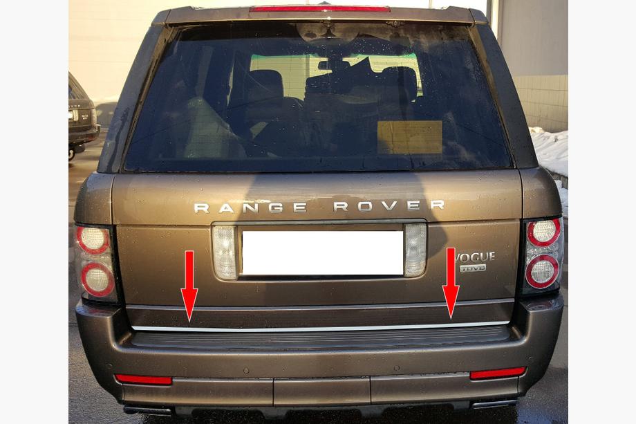 Range Rover III L322 2002–2012 Bagāžnieka malas uzlika (nerūsējošā tērauda) Image