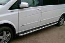 Mercedes Viano 2004–2014 Sānu sliekšņi Альянс (2 gab., alumīnijs) foto 1