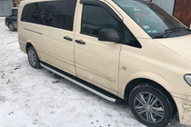 Mercedes Viano 2004–2014 Sānu sliekšņi Альянс (2 gab., alumīnijs) foto 8