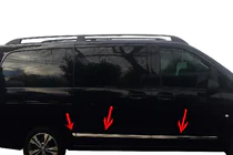 Mercedes Vito/V klase W447 2014– Durvju līstes (6 daļas, nerūsējošais tērauds) foto 1