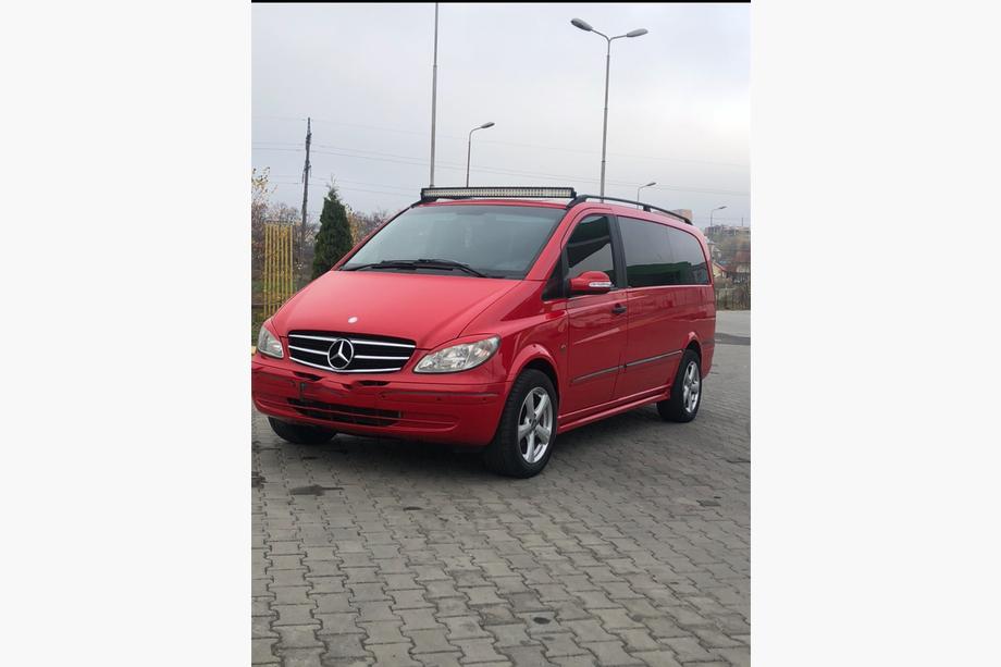 Mercedes Viano 2004–2014 Sānu sliekšņi Exclusive (2 gab., krāsošanai) Īpaši garā riteņu bāze Foto 4