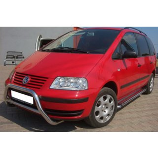 Bullbārs WT005 (nerūsējošais tērauds) Ford Galaxy 1995–2006 foto 2