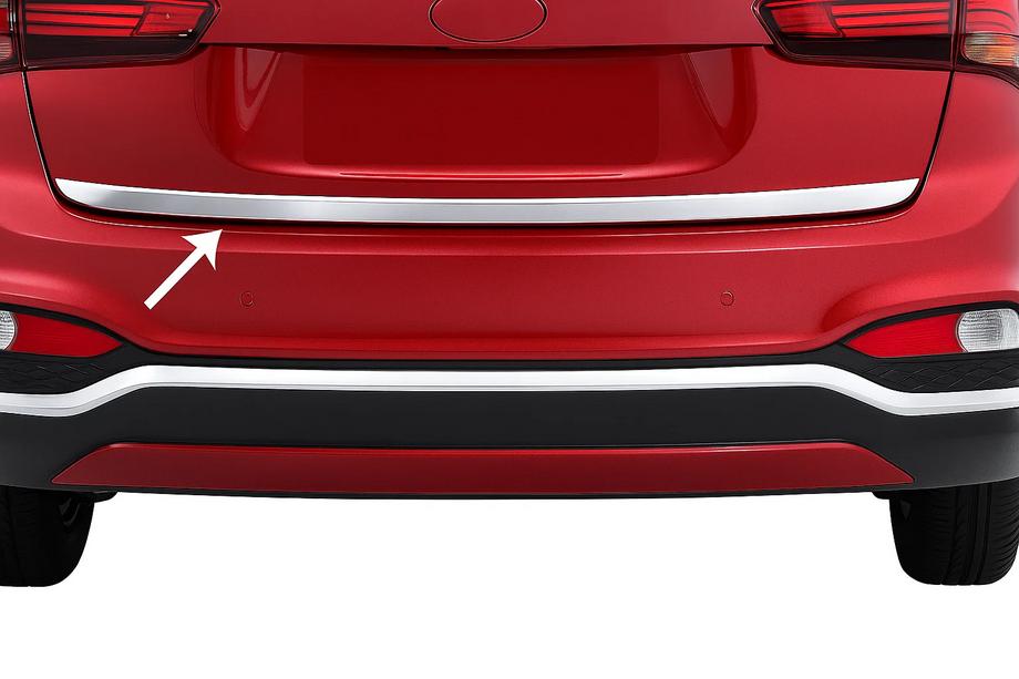 Hyundai I-20 2014–2020 Bagāžnieka malas uzlika 2018-2020 (nerūsējošais tērauds) Image