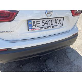 Aizmugurējā bufera hroma uzlika OmsaLine (2017-2021, nerūsējošais tērauds) Nissan Qashqai 2014–2021 foto 2