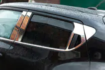 Nissan Juke 2010–2019 Durvju statņu moldingi (8 gab., nerūsējošais tērauds) foto 2