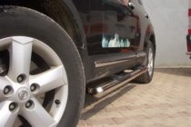 Nissan Qashqai 2007–2010 Sānu caurules (2 gab., nerūs. tērauds) foto 4