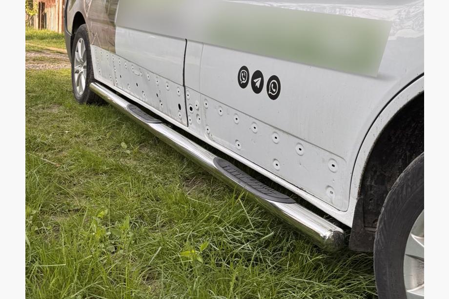 Nissan NV300/Primastar 2016– Sānu caurules (2 gab., nerūs. tērauds) 70 mm, īsā riteņu bāze Foto 5