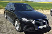 Audi Q7 2015–2026 Sānu sliekšņi Maya V4 (2 gab., alumīnijs) foto 9