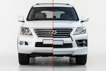 Lexus LX570/450d 2008–2022 Auto restailinga virsbūves komplekts 2008-2012 uz 2012-2016 F-Sport foto 1