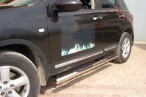 Nissan Qashqai 2010–2014 Sānu caurules (2 gab., nerūs. tērauds) foto 1
