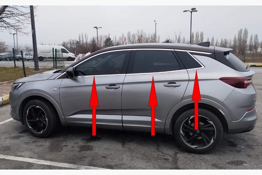 Opel Grandland X 2017– Apakšējās logu līstes (6 gab., nerūsējošais tērauds) Image