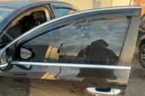 Volkswagen Passat B6 2006–2012 Logu vēja deflektori ar hroma līsti SD (4 gab., HIC) foto 7