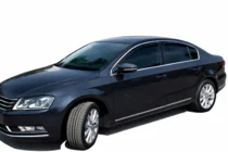 Volkswagen Passat B6 2006–2012 Logu vēja deflektori ar hroma līsti SD (4 gab., HIC) foto 9