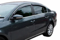 Volkswagen Passat B6 2006–2012 Logu vēja deflektori ar hroma līsti SD (4 gab., HIC) foto 10