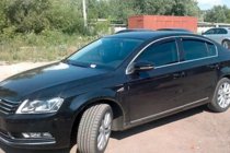 Volkswagen Passat B7 2012–2015 Logu vēja deflektori ar hromētu līsti SD (4 gab., EU, HIC) foto 8