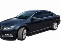 Volkswagen Passat B7 2012–2015 Logu vēja deflektori ar hromētu līsti SD (4 gab., EU, HIC) foto 9