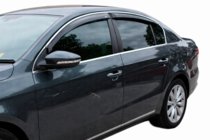 Volkswagen Passat B7 2012–2015 Logu vēja deflektori ar hromētu līsti SD (4 gab., EU, HIC) foto 10
