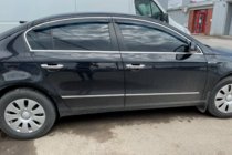 Volkswagen Passat B7 2012–2015 Logu vēja deflektori ar hromētu līsti SD (4 gab., EU, HIC) foto 3