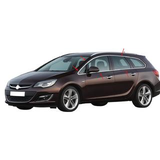 Pilns logu apmaļu komplekts (Sport Tourer, 12 gab., nerūsējošais tērauds) Opel Astra J 2009–2015 foto 1