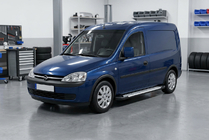 Opel Combo 2002–2012 Sānu pakāpieni Allmond Grey (2 gab., alumīnija) foto 1