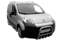 Peugeot Bipper 2008–2017 Priekšējais aizsargstienis (bullbar) QT006 (nerūsējošais tērauds) foto 2