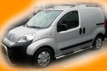 Peugeot Bipper 2008–2017 Sānu aizsargcaurules (2 gab., nerūsējošais tērauds) foto 2