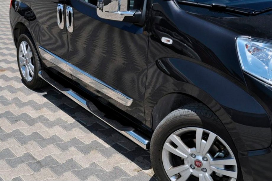 Peugeot Bipper 2008–2017 Sānu aizsargcaurules (2 gab., nerūsējošais tērauds) Image