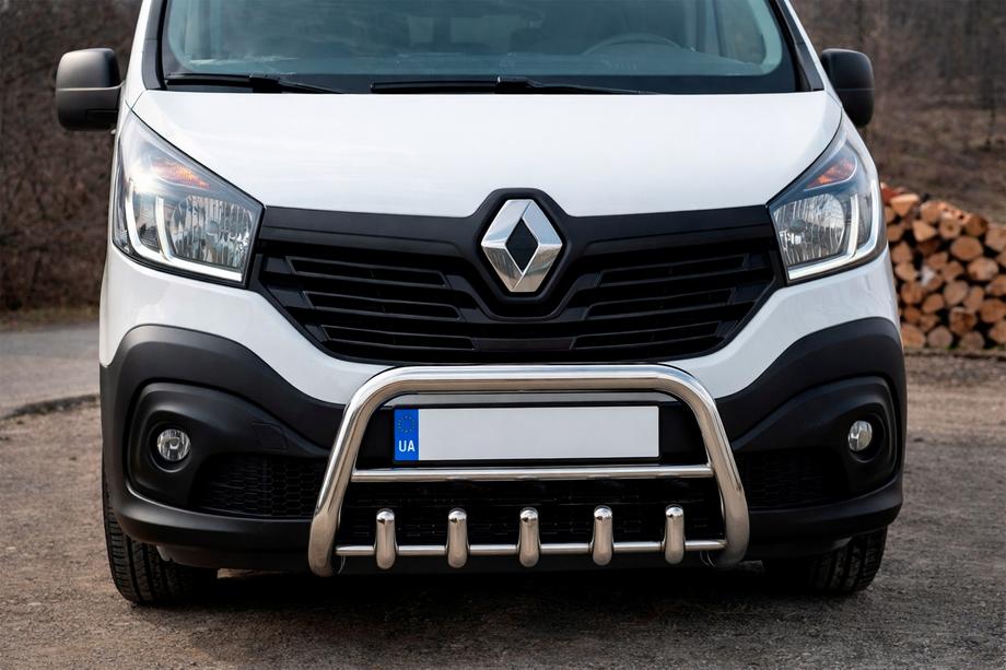 Renault Trafic 2015– Bullbārs WT003-4 (nerūsējošais tērauds) Ar uzrakstu Image