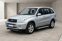 Toyota Rav 4 2001–2005 Sānu sliekšņi Sunrise (2 gab., alumīnijs) foto 1