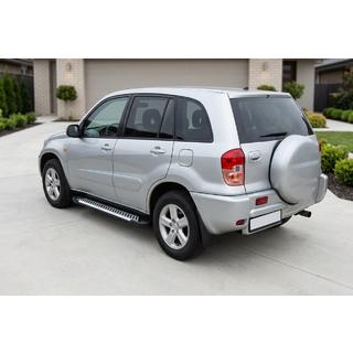 Sānu sliekšņi Line (2 gab., alumīnijs) Toyota Rav 4 2001–2005 foto 1