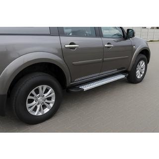 Sānu pakāpieni X5 tipa (2 gab., alumīnijs) Mitsubishi Pajero Sport 2008–2015 foto 1