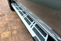 Mitsubishi Pajero Sport 2008–2015 Sānu sliekšņi Sunrise (2 gab., alumīnijs) foto 4