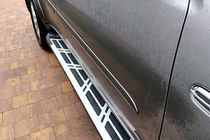 Mitsubishi Pajero Sport 2008–2015 Sānu sliekšņi Sunrise (2 gab., alumīnijs) foto 6