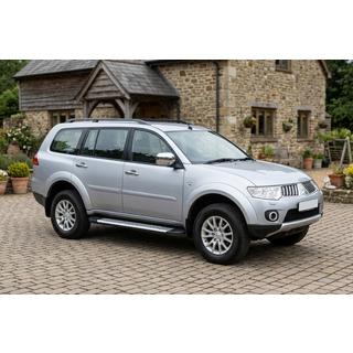 Sānu sliekšņi Line (2 gab., alumīnijs) Mitsubishi Pajero Sport 2008–2015 foto 1