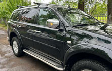 Mitsubishi Pajero Sport 2008–2015 Sānu pakāpieni Maydos V2 (2 gab., alumīnijs/nerūsējošais tērauds) foto 4