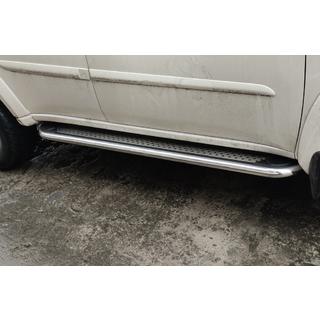 Sānu pakāpieni Maydos V2 (2 gab., alumīnijs/nerūsējošais tērauds) Mitsubishi Pajero Sport 2008–2015 foto 1