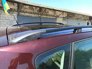 Renault Scenic/Grand 2003–2009 Melni jumta reliņi (2 gab.) Garā versija (Grande) foto 5
