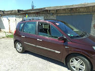 Renault Scenic/Grand 2003–2009 Melni jumta reliņi (2 gab.) Garā versija (Grande) foto 3