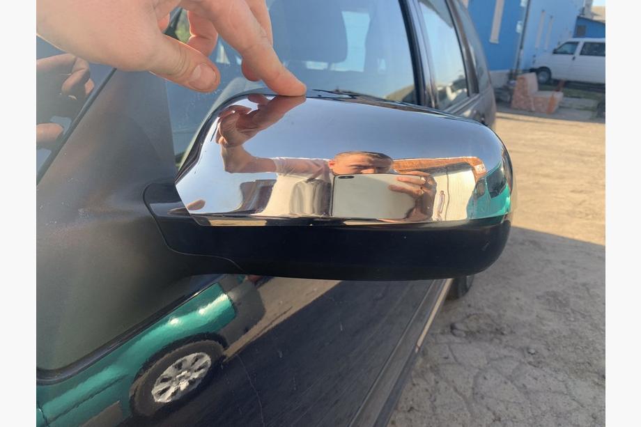 Volkswagen Golf 4 1997–2006 Nerūsējošā tērauda spoguļu augšdaļas uzlikas (2 gab.) Foto 3
