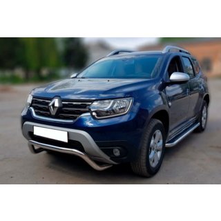 Kengurubārs WT007 (nerūsējošais tērauds) Dacia Duster 2018–2024 foto 3