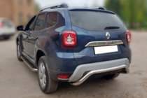 Renault Duster 2018–2024 Aizmugures aizsargstienis AK007 (nerūsējošais tērauds) foto 3