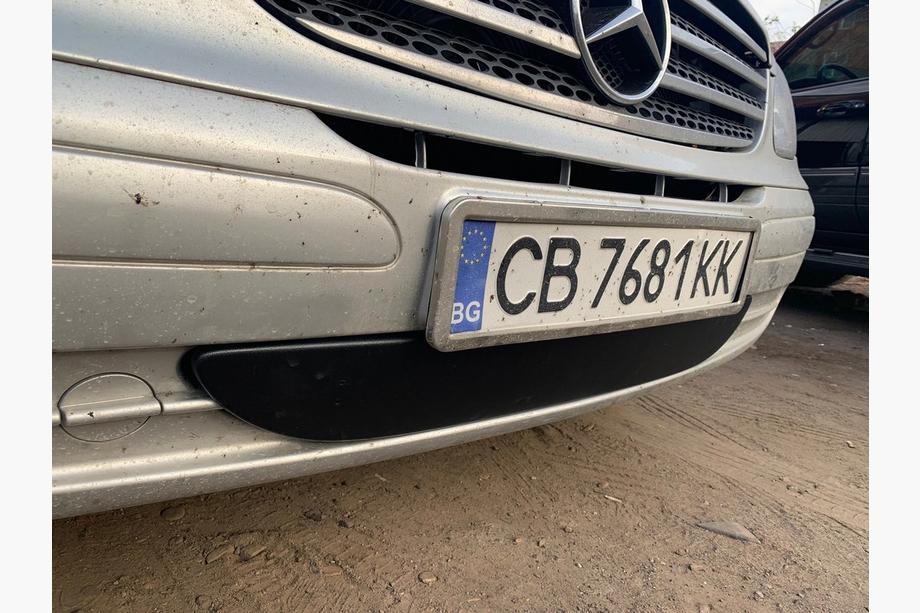 Mercedes Vito W639 2004–2014 Ziemas bampera uzlika (2004-2010) Glancēta Foto 2
