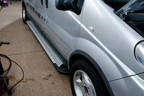 Renault Trafic 2001–2015 Sānu sliekšņi X5 tipa (2 gab., alumīnija) foto 5