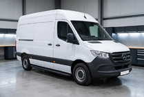 Mercedes Sprinter W907/W910 2018– Sānu pakāpieni Bosphorus Black (2 gab., alumīnijs) Garā/Īpaši garā foto 1