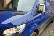 Mercedes Sprinter W907/W910 2018– Spoguļu uzlikas (2 gab., nerūsējošais tērauds) OmsaLine – itāļu nerūsējošais tērauds foto 3