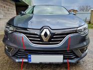 Renault Megane IV 2016–2025 Hromētas aizsarguzlikas bamperim 2016-2021 (7 gab., nerūsējošais tērauds) foto 1