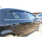 Skoda Octavia II A5 2010–2013 Logu apmales (4 gab., nerūsējošais tērauds) foto 1