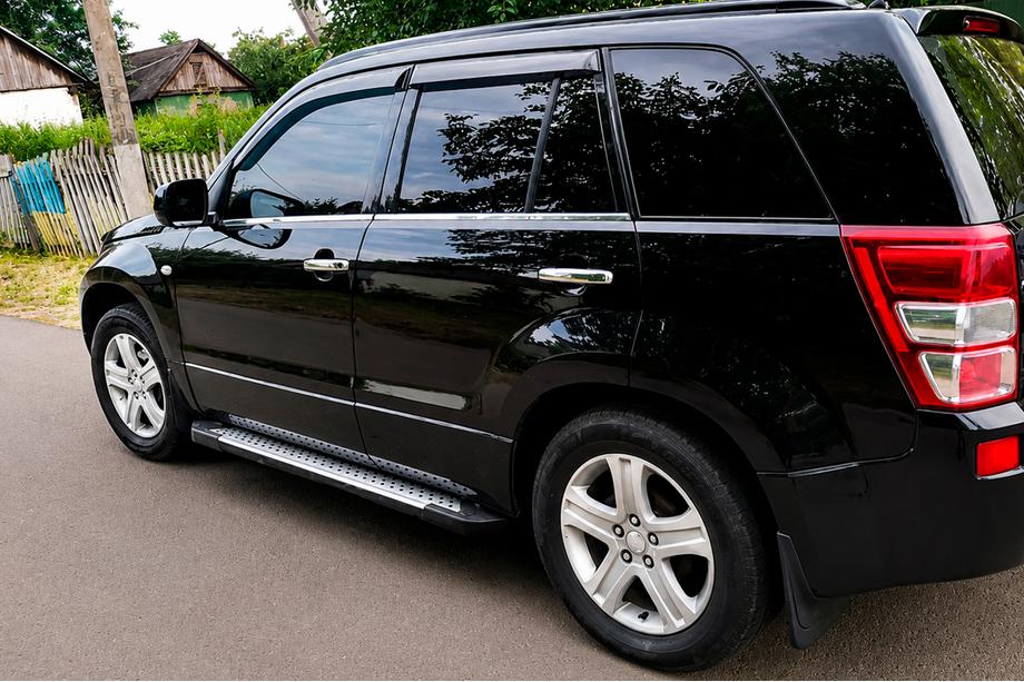 Suzuki Grand Vitara 2005–2017 Sānu pakāpieni Allmond Grey (2 gab., alumīnijs) Image