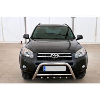 Priekšējais bullbar WT003 (nerūsējošais tērauds) Toyota Rav 4 2006–2013 foto 1