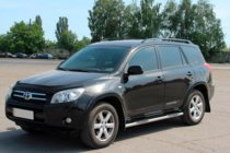 Toyota Rav 4 2006–2013 Sānu caurules standarta pamatnei (2 gab., nerūsējošais tērauds) foto 4